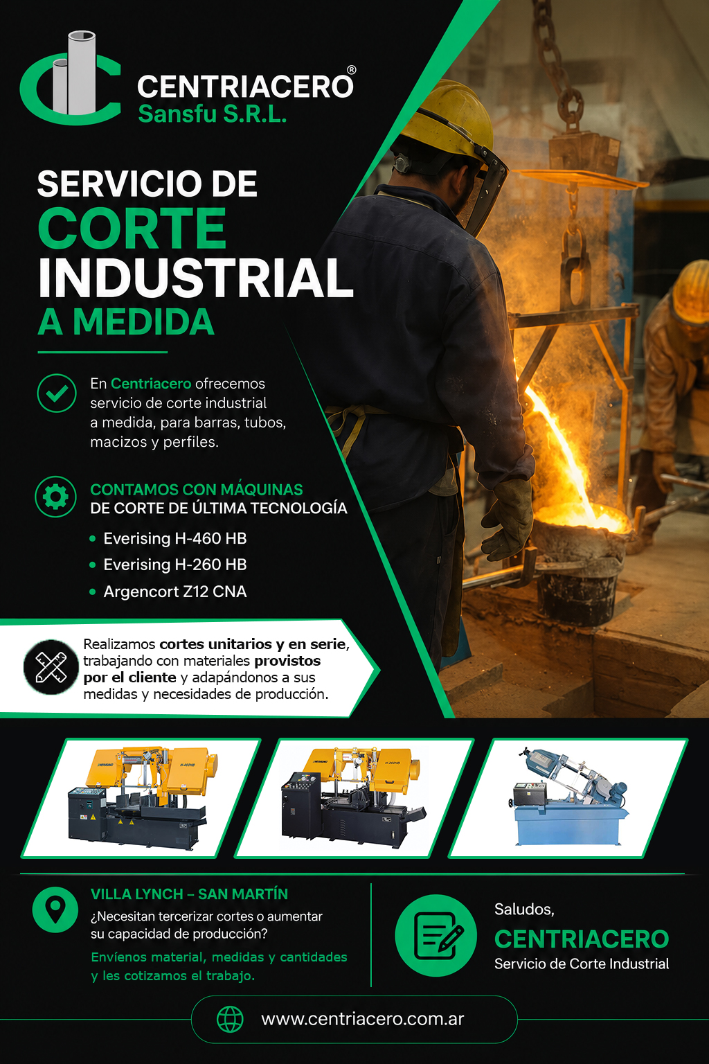 Servicio de corte industrial a medida